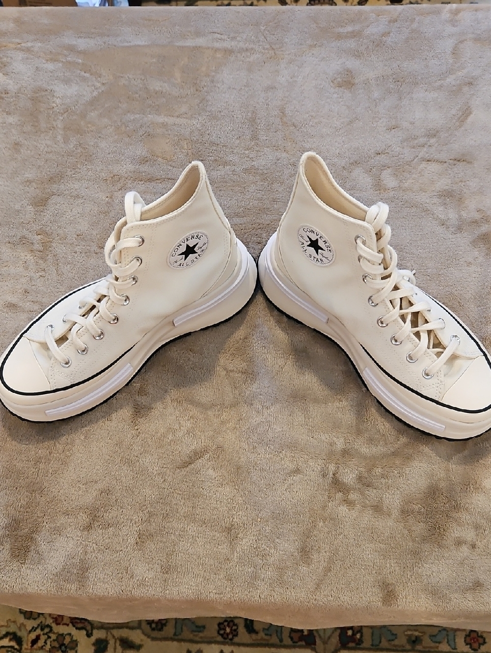 NWT Converse Off-White High-Top Canvas Sneakers - Picture 2 of 7